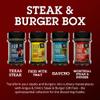 Angus & Oink Gift Set | Steak & Burger Gift Box | 1 x Texas Steak SPG 250G | 1 x Fries With That? 225G | 1 x Gaucho Chimmichuri Seasoning 220G | 1 x Montreal Steak & Burger 250G | BBQ Lover Gift Set view 2