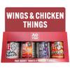 Angus & Oink Gift Set | Wings & Chicken Gift Box | 1 x Feather Duster BBQ Seasoning 220G | 1 x Hella Nashty 200G | 1 x Korean Seasoning 200G | 1 x Buffalo seasoning 200G | The best BBQ Lover Gift Set view 1