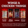 Angus & Oink Gift Set | Wings & Chicken Gift Box | 1 x Feather Duster BBQ Seasoning 220G | 1 x Hella Nashty 200G | 1 x Korean Seasoning 200G | 1 x Buffalo seasoning 200G | The best BBQ Lover Gift Set view 2