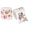 Christmas Toilet Paper 2 Rolls Santa Claus Printed Christmas Toilet Roll Funny Merry Xmas Toilet Paper Bulk for Bathroom Decor Stocking Stuffers Christmas Party Favors view 1