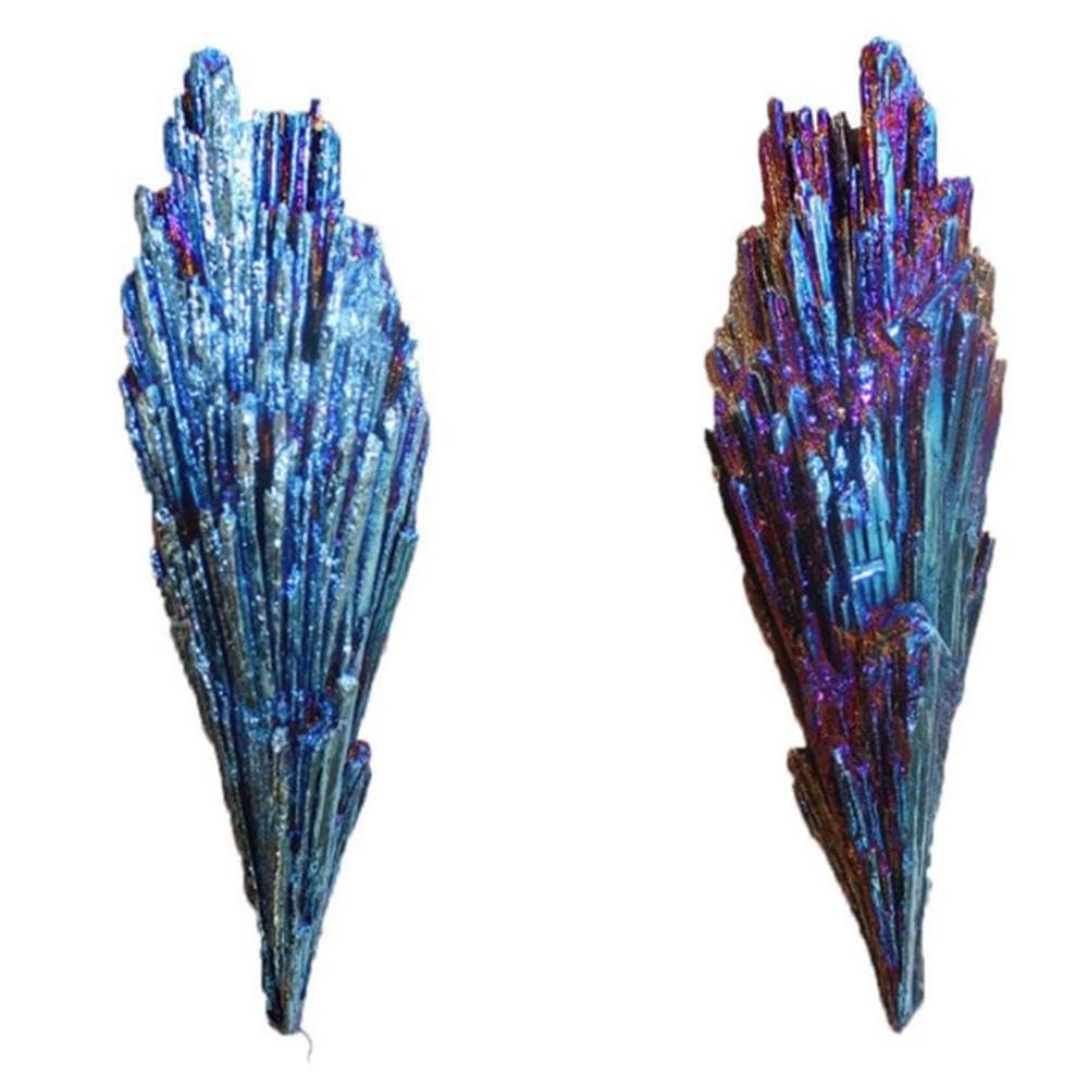 GIVBRO Crystal Rough Stones Tourmaline Natural Gemstones Feather Shaped Raw Stone for Aromatherapy Oils Jewelry Making Wicca Reiki 10-20g