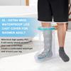 Greethga 1 PCS Waterproof Leg Cast Cover for Shower Adult Reusable Shower Boot Cover for Leg Foot Ankle view 2