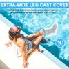 Greethga 1 PCS Waterproof Leg Cast Cover for Shower Adult Reusable Shower Boot Cover for Leg Foot Ankle view 4