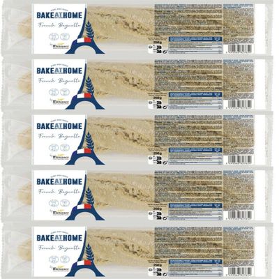 Menissez Sourdough Baguette Crispy Crust Sandwich Bread Pack of 5 Bags x 250g