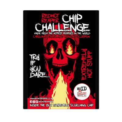 Red Hot Reaper  Challenge Hottest Chip  Carolina Reaper Spicy Challenge - Stupidly Spicy Hot Chip