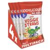 Kiddylicious Pizza Straws - Delicious Snacks for Kids - Suitable for 3+ Years - 4 Packs of 4 (16 Total) view 1