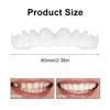 Temporary False Teeth, 1 Pairs Adjustable Dental Veneers, Instant Top and Bottom Dentures, Cosmetics, for Men and Women view 2