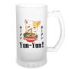 Kawaii Neko Ramen Lover Japanese Noodle Anime New Trend Fun Lustig Transparent Beer Mug Stein 500ml view 1