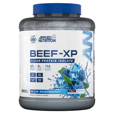 Applied Nutrition Clear Hydrolysed Beef Protein Isolate Powder, Fruit Juice Style, Dairy Free, Lactose Free, Zero Sugar, Low Fat, 1.8kg - 60 Servings (Blue Raspberry)