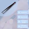 FFS Beauty Professional Tweezers for Facial Hair - Stainless Steel Precision Ingrown Hair & Eyebrow Tweezer for Men and Women with Angled & Pointed Tips, Blackhead Remover & Pubic Area Treatment view 4