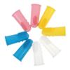 LALAFINA 4pcs Silicone Baby Finger Toothbrush Oral Care Massager Dual-Sided Design Mixed Colours Ergonomic Shape Infant Toddler view 1