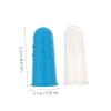LALAFINA 4pcs Silicone Baby Finger Toothbrush Oral Care Massager Dual-Sided Design Mixed Colours Ergonomic Shape Infant Toddler view 2