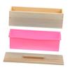 TOPPERFUN Wood Soap Box Mold for DIY Soap Making Decorative Silicone Molds Smooth Surface and Crafts view 1
