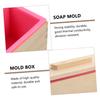TOPPERFUN Wood Soap Box Mold for DIY Soap Making Decorative Silicone Molds Smooth Surface and Crafts view 2