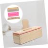 TOPPERFUN Wood Soap Box Mold for DIY Soap Making Decorative Silicone Molds Smooth Surface and Crafts view 4