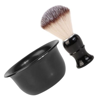 1 Set Beard Suit for Men Cleaning Brush Shave Brush and Bowl Mens Shaving Brush Men Shaving Kit Shaving Shave Kit Foam Bowl Two Piece Suit Suite Accessories Abs Man