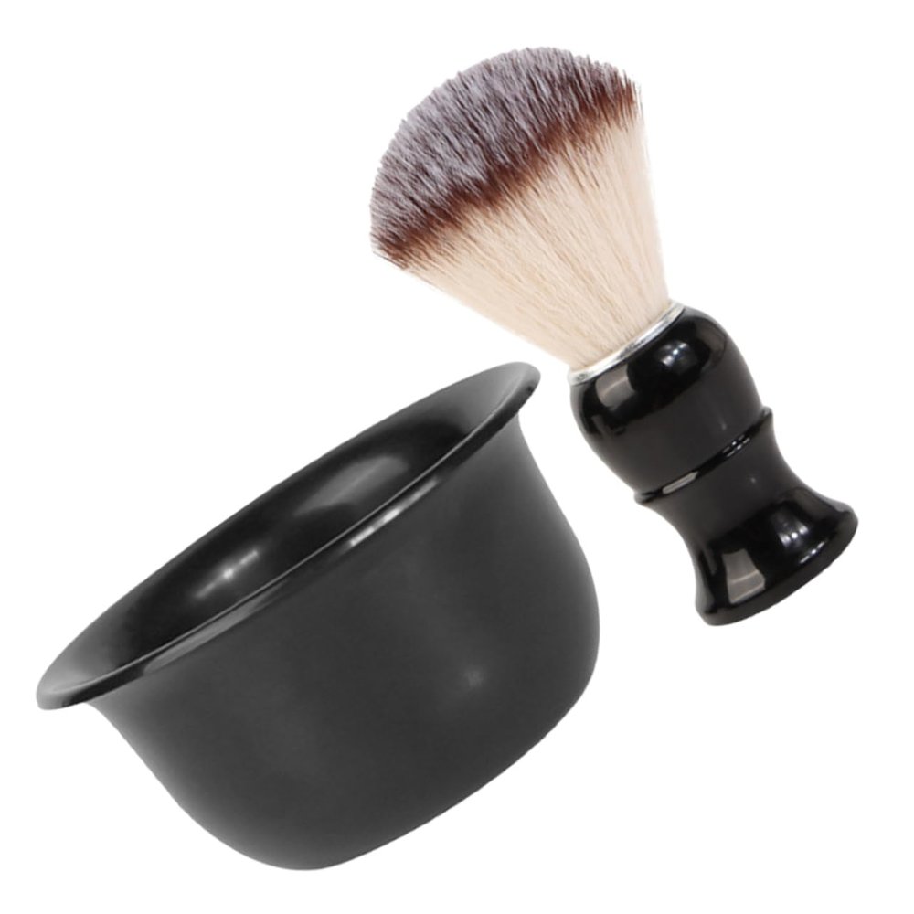 1 Set Beard Suit for Men Cleaning Brush Shave Brush and Bowl Mens Shaving Brush Men Shaving Kit Shaving Shave Kit Foam Bowl Two Piece Suit Suite Accessories Abs Man