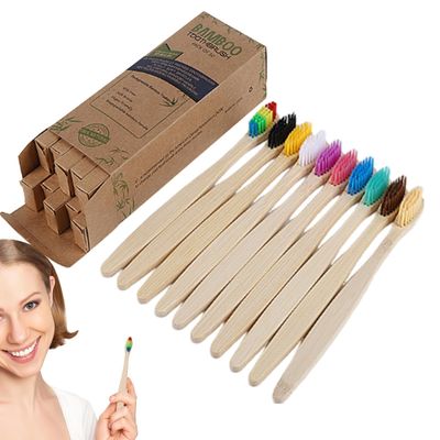 Bamboos Charcoal Tooth Brush | Soft Bristles Toothbrush | Soft Charcoal Infused Bristles Tooth Brush Travel Kit with Soft Bristles for Men and Women Zorq