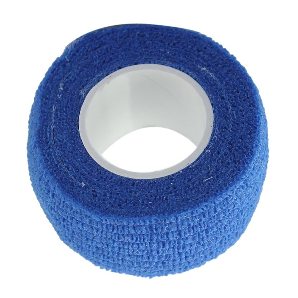 Tiuimk Self-Adhesive Non-Woven Bandage Tape, Small Size 2.5cm, Blue Color