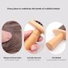 YZOTEK 2PCs Wooden Cleaning Brushes - Household Soft Fibre Bristles Brush, Portable Dust Removal Tool for Computer Laptop Keyboard Car Salon Drawer Narrow Space Pet Hair view 3