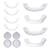 Flipped Warmth 2 Pairs False Teeth Veneers Top And Bottom Cosmetic Veneers Teeth Temporary Dentures Teeth Instant Snap on Veneers Teeth, Comfort Dentures for Bad Teeth view 1