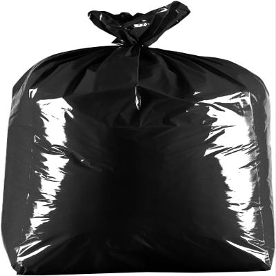 100 x Black 90L Heavy-Duty (40 Micron / 160 Gauge) 100% Recycled Alina Coloured Refuse Sack/Polythene Dustbin Liner/Plastic Bin Bag / 90 Litre Garbage Bag