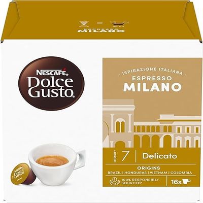 NESCAF Dolce Gusto | Espresso Milano | 16 capsules | 3 Packs | 48 Cups
