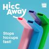 HiccAway Hiccup Straw - Stops Hiccups Naturally & Fast - As Seen On Shark Tank - Clinically Proven Relief for All Ages, Children & Adults - Safe & Reusable (HiccAway + Case Light Blue) 1 Pack view 2