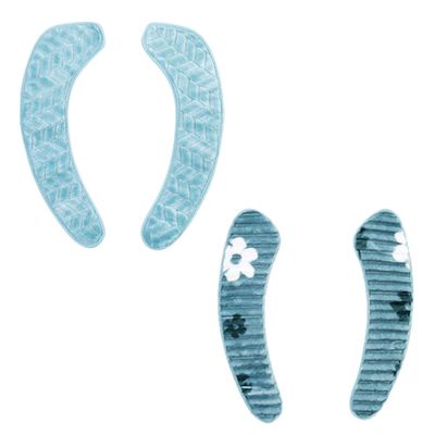 Mobestech Toilet Seat Pad Toilet Cover Skin-Friendly Plush Washable Home Hotel Use 2 Pairs