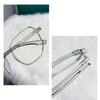 PARWANA Oversized New Reading Glasses Anti Blue Light Computer Readers Anti Eye Strain Flat Light Mirror Presbyopic Glasses (Color : Blue, Size : +0.00) view 3