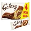3 x Galaxy Smooth Milk Chocolate Snack Bars Multipack Vegetarian 4 x 42g Delicious Special For Easter Tasty And Twisty Treat Gift Hamper, Christmas,Birthday,Easter Gift Sold By Kidzbuzz view 1