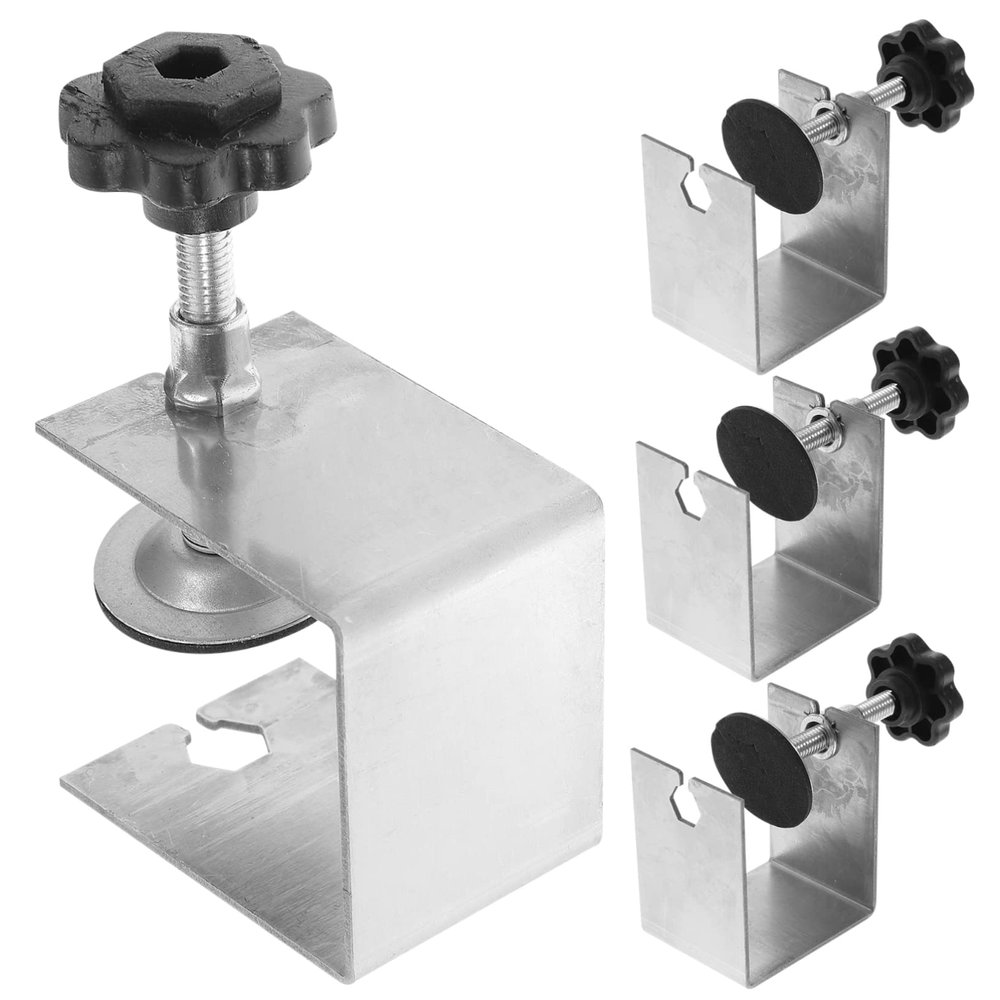OSKOE 4pcs Panel Plank Clamp Cabinet Installation Tools Cabinet Tools Cabinet Tools for Installing Cabinets Drawer Front Installation Clamps Cabinet Hardware Tool Cabinet Clamps Clip