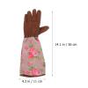 OSKOE Gardening Gloves Flower Thorn Proof Pruning Gloves Long Sleeve Garden Gloves for Women/Men Outside Work view 2