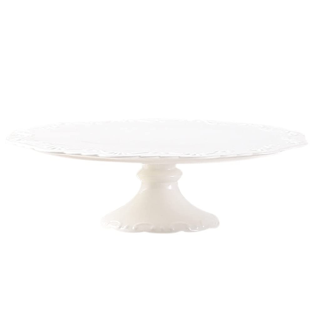 Cup Cake Stand Cup Cake Stand Ceramic Cake Display Stand Round Cake Stand Dessert Cupcake Display Tray for Holiday Graduation Wedding Birthday White Dessert Table Cupcake Display Stand ( Color : White