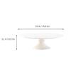 Cup Cake Stand Cup Cake Stand Ceramic Cake Display Stand Round Cake Stand Dessert Cupcake Display Tray for Holiday Graduation Wedding Birthday White Dessert Table Cupcake Display Stand ( Color : White view 2
