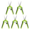 5PCS Professional Pruning Shear, Trimming Scissors- Straight Tip, Gardening Hand Pruner Pruning Shear Straight Stainless Steel Blades with Spring- Loaded Comfort Grip Handles view 1