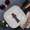 Pot Protector Pot Glass Lid Square Glass Pan Lid Frying Pan Cover Electric Skillet Lids Grill Pan Cover Dishwasher Safe Cookware Replacement Lid 30cm Clear Pot Lid Square Cooking Pot Lid ( Color : Bla view 3