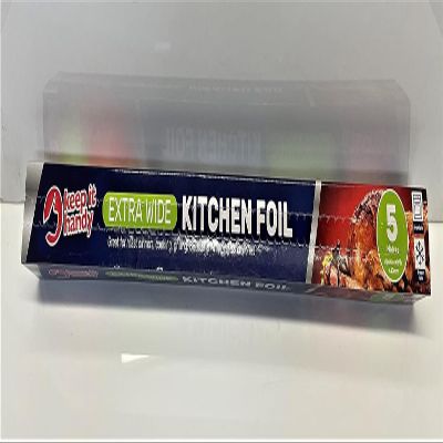 Professional Class Kitchen Foil 44cm x 5 Metres - Extra Wide Aluminium Food Service Catering Wrap