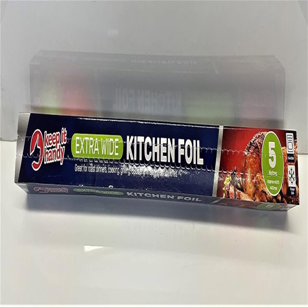Professional Class Kitchen Foil 44cm x 5 Metres - Extra Wide Aluminium Food Service Catering Wrap