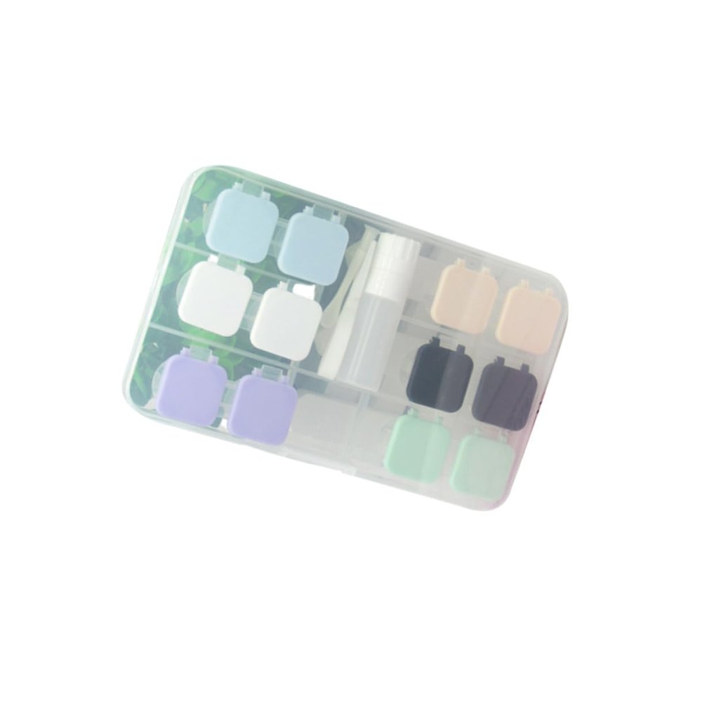 SOESFOUFU Elegant Lens Case Travel Kit Lens Container Compact Design for Outdoor and Travel Use