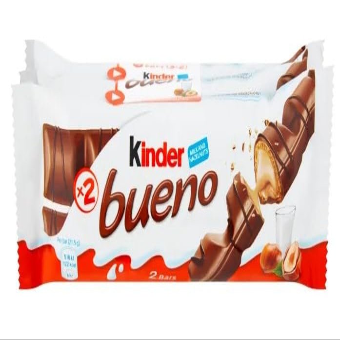 3 x Kinder Bueno Milk and Hazelnuts 3 x 43g (129g) Delicious Special For Easter Tasty And Twisty Treat Gift Hamper, Christmas,Birthday,Easter Gift Sold By Kidzbuzz