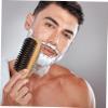 POPETPOP Vintage Beard Brush for Barber Supple Hair Brush for Salon Shaving for Beard and Moustache Grooming view 4