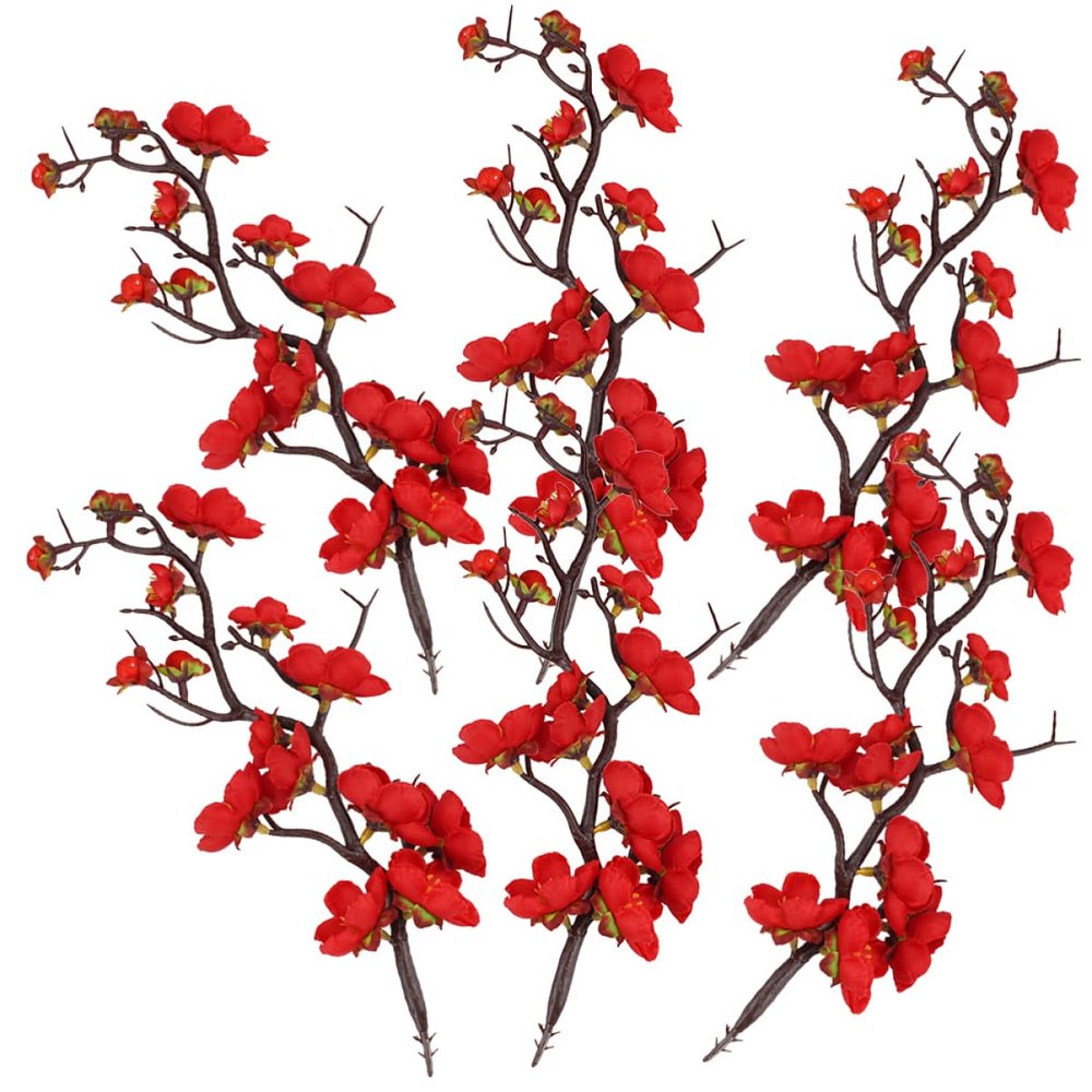 ifundom Cupcake Toppers Plum Blossom Branch 6 Pack Cake Decorations for Birthday Party Wedding Baby Shower