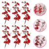 ifundom Cupcake Toppers Plum Blossom Branch 6 Pack Cake Decorations for Birthday Party Wedding Baby Shower view 4