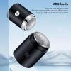 Beard Trimmer for Men, Mini Electric Beard Trimmer Rechargeable Portable Travel Pocket Beard Trimmer for Mustache Stubble Body Grooming Black (Vertical Stripe Style) view 3