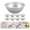 Happyyami 9pcs Multi-Function Tart Pan Half Sphere Baking Molds for Tarts Pies for Weddings Parties and Desserts Compact Lightweight Baking Supply view 3