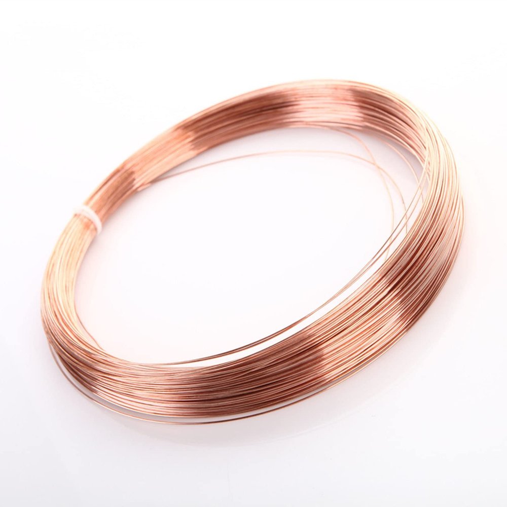 HiTbod Solid Bare Copper Wire/Brass/0.2Mm*10M