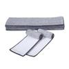 Mobestech 5pcs Mop Head Replacement Cloth 33x12cm Water Absorption Push Mop Cloth Floor Cleaning Tool Replacement Pads for Home Bathroom Grey view 1