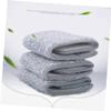Mobestech 5pcs Mop Head Replacement Cloth 33x12cm Water Absorption Push Mop Cloth Floor Cleaning Tool Replacement Pads for Home Bathroom Grey view 3