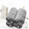 Mobestech 5pcs Mop Head Replacement Cloth 33x12cm Water Absorption Push Mop Cloth Floor Cleaning Tool Replacement Pads for Home Bathroom Grey view 4